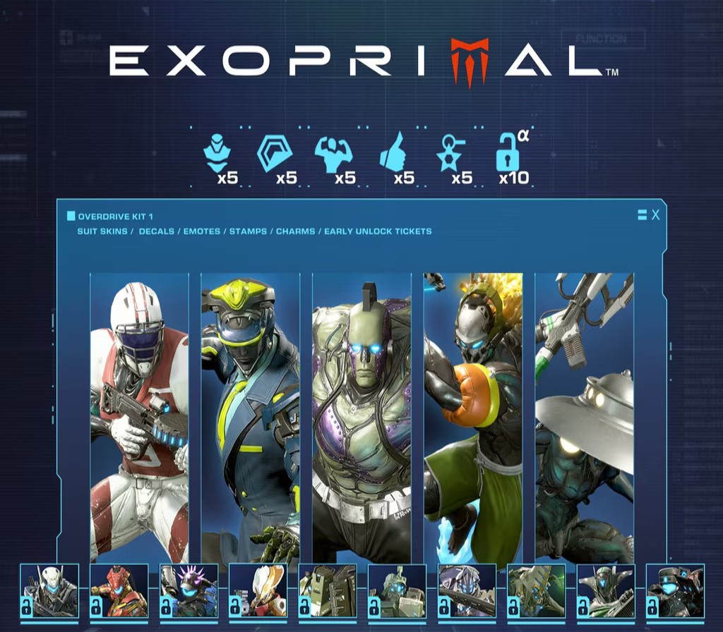Exoprimal - Overdrive Kit 1 DLC Bundle PC Steam CD Key